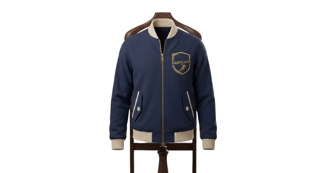 Harrington Club Bomber – Navy & Cream Edition