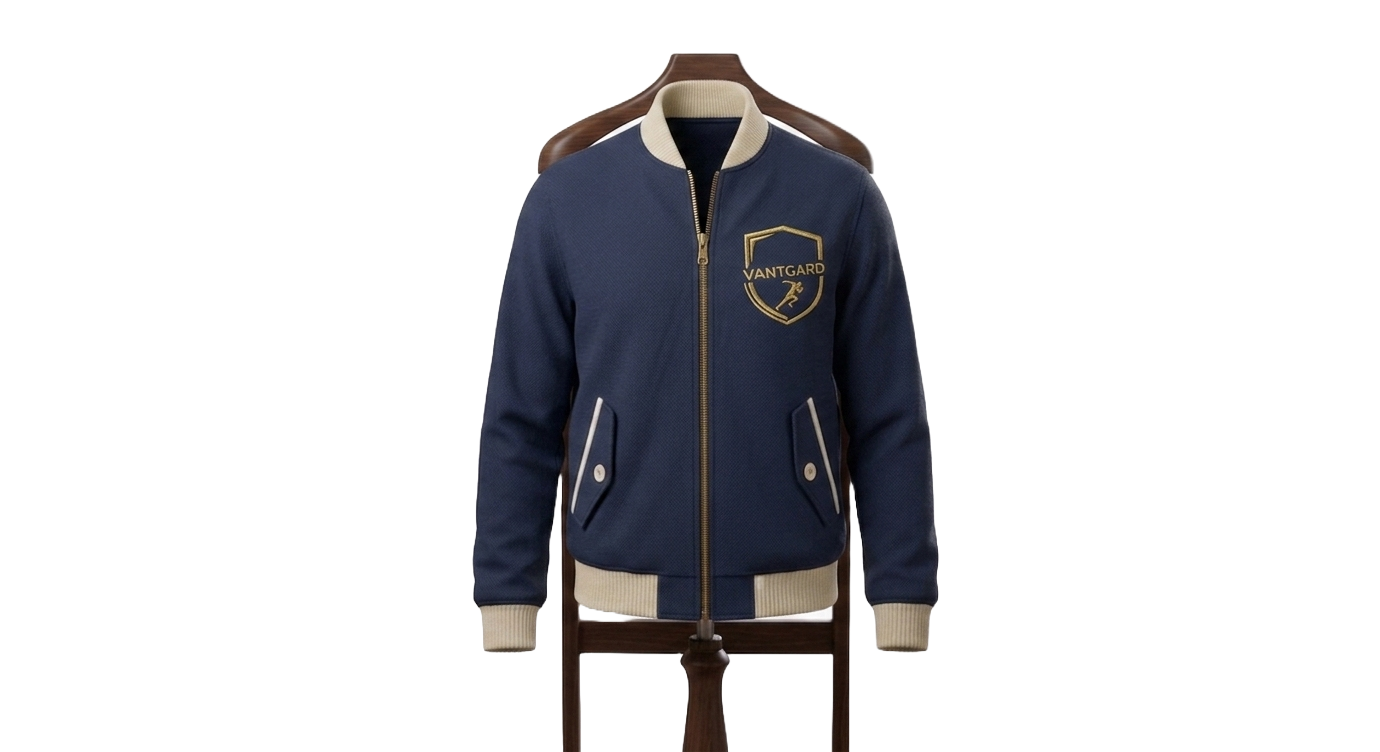 Harrington Club Bomber – Navy & Cream Edition