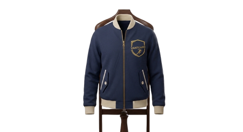 Harrington Club Bomber – Navy & Cream Edition