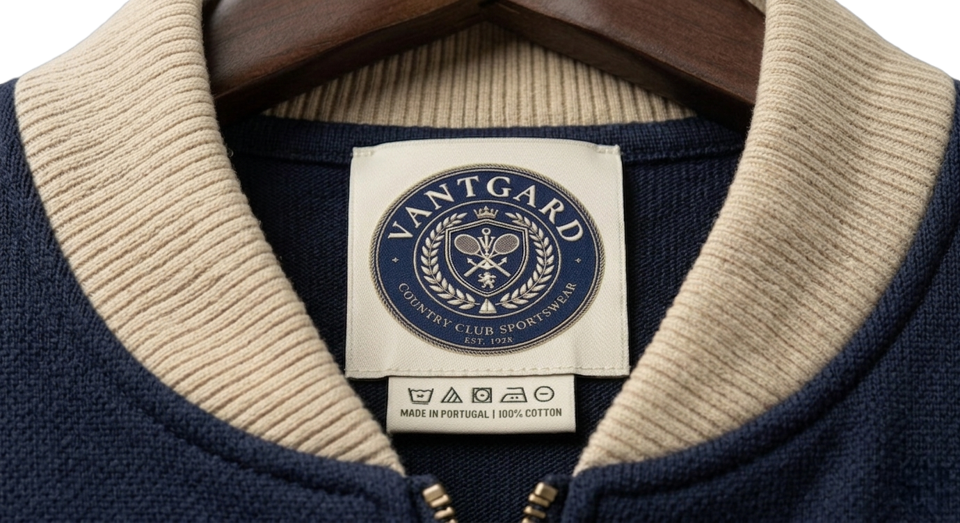 Harrington Club Bomber – Navy & Cream Edition