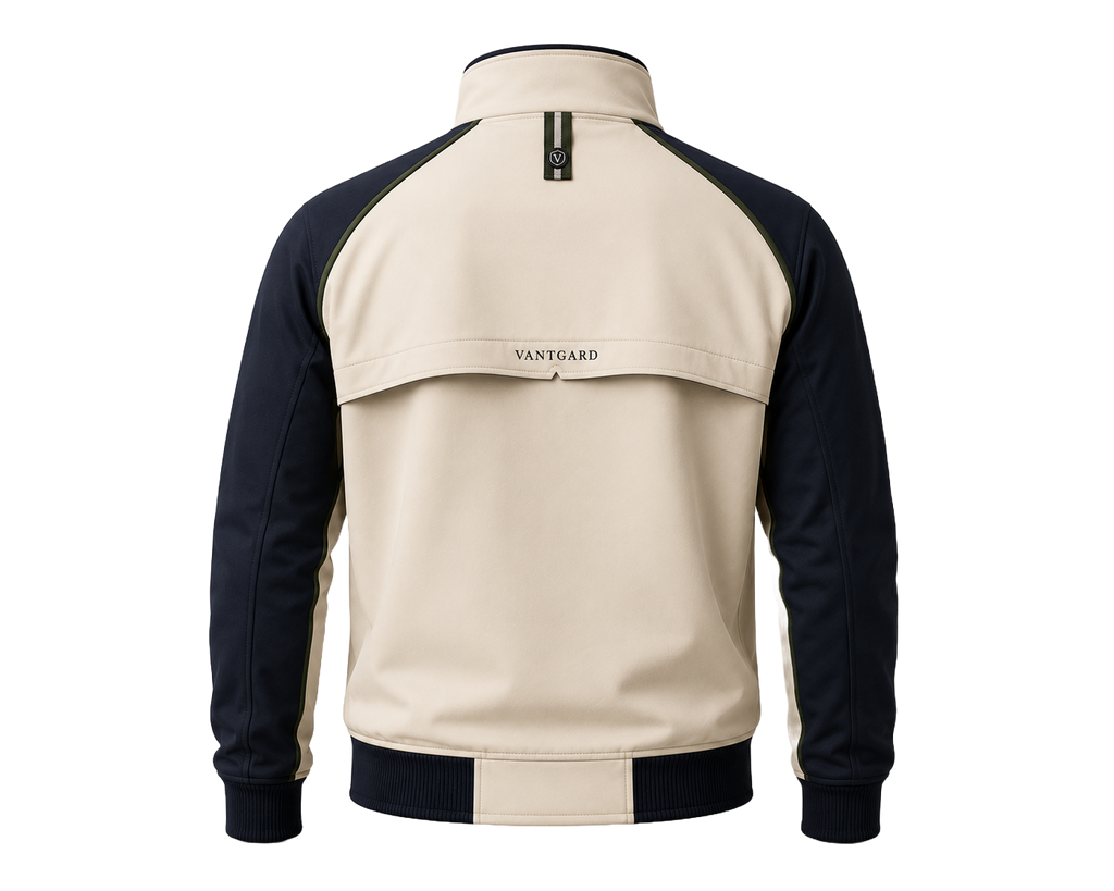 VANTGARD Regent Track Jacket™ – Ivory/Navy Edition