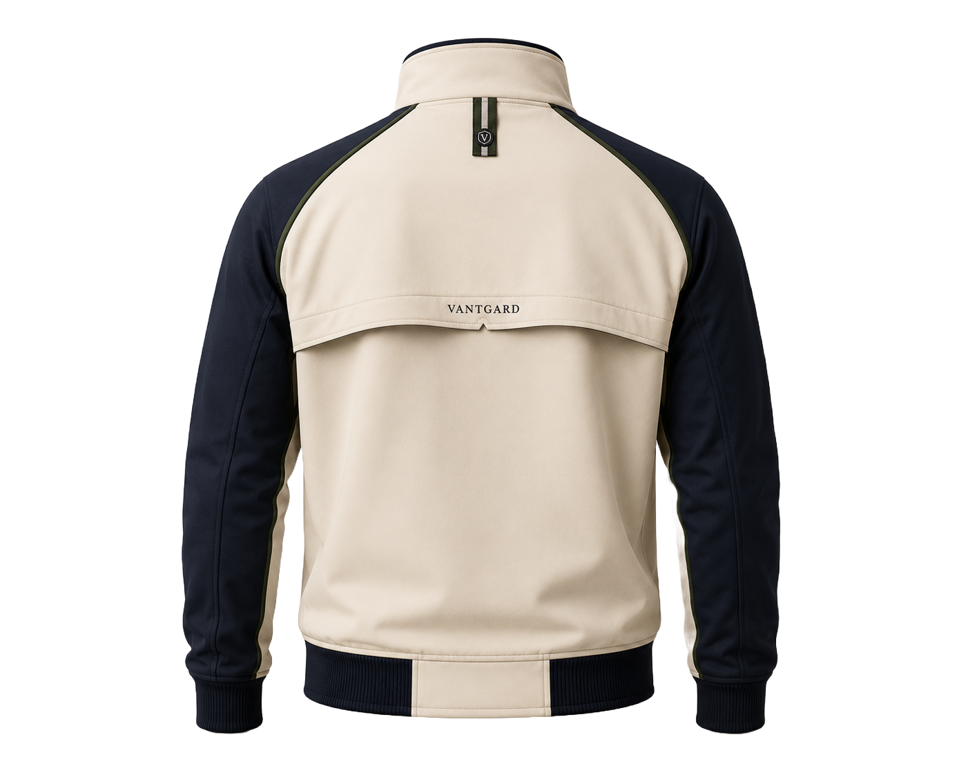VANTGARD Regent Track Jacket™ – Ivory/Navy Edition